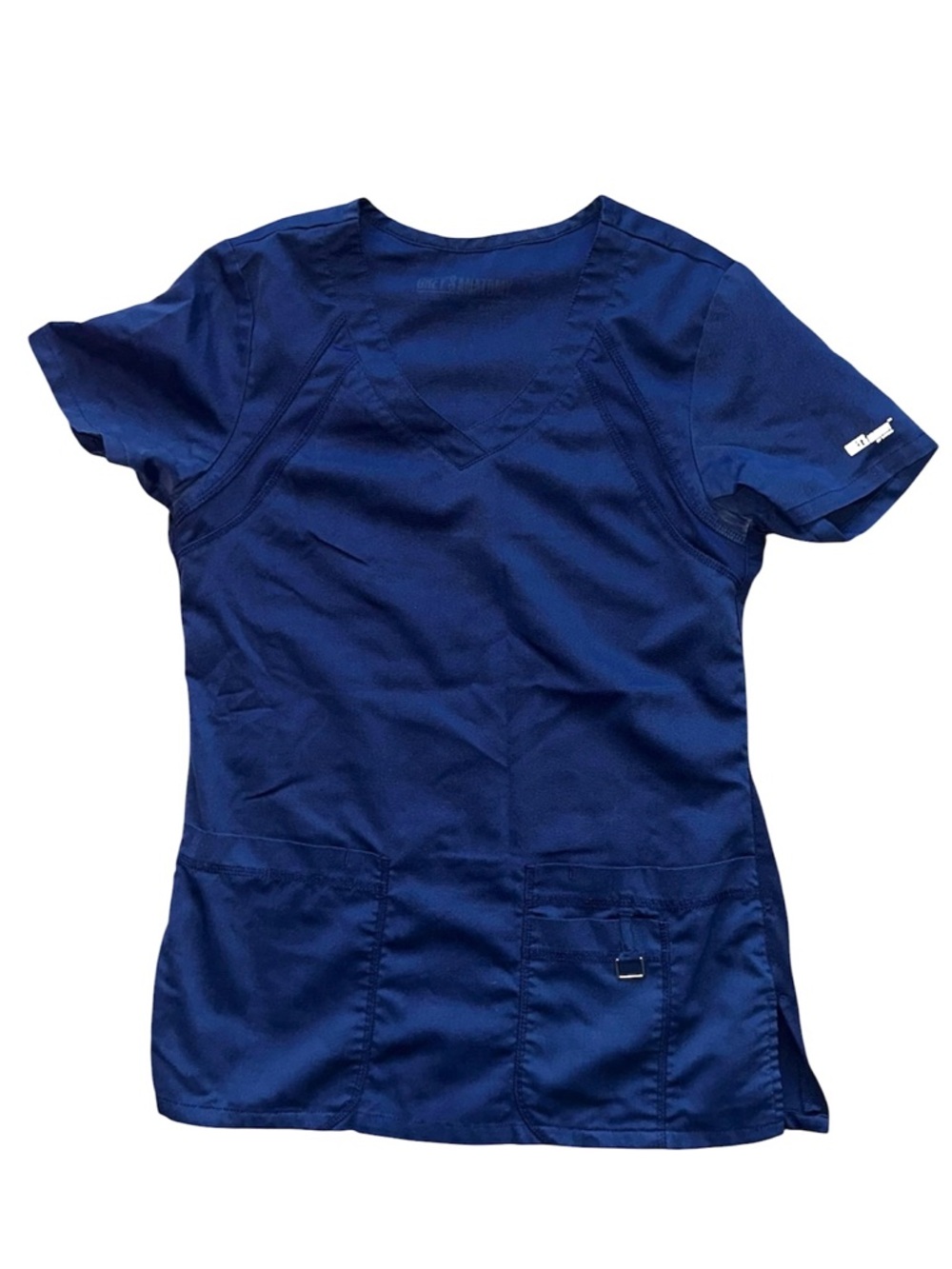 Greys Anatomy Navy Blue Medical Scrub Top Size:XS